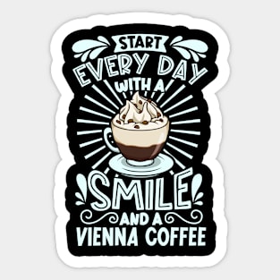 Smile with Vienna Coffee Sticker